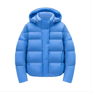 木笛冬软糯泡芙云朵羽绒服女短款小个子90鸭绒显瘦龟背面包服外套