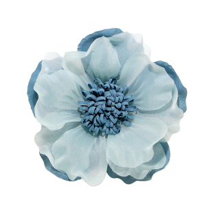 夏季布艺温柔花朵胸针设计感小众韩版绢纱立体别针连衣裙礼服配饰