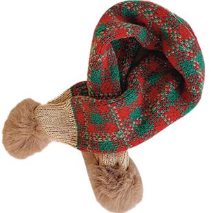 儿童围巾宝宝女童秋冬毛绒脖套女孩冬季加厚2025新款婴儿护颈围脖