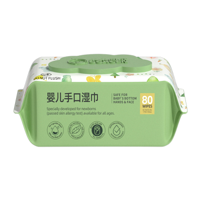 婴儿湿巾纸家庭实惠装大包80抽新生宝宝手口屁专用儿童湿纸巾纯水