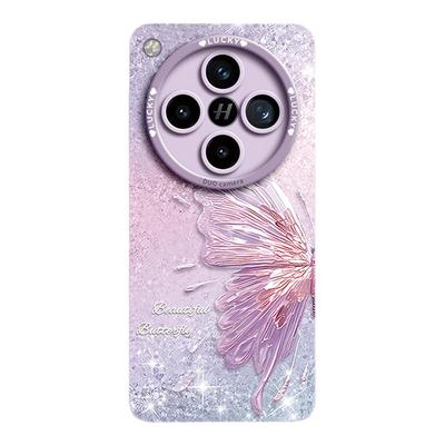 轻奢珠光蝴蝶液态硅胶壳