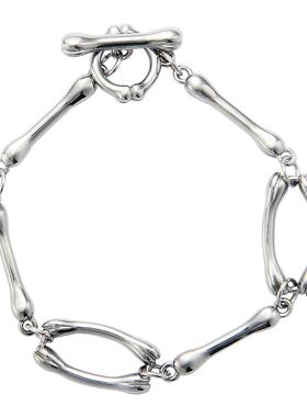 高级感钛钢骨头骨骼拼接百搭手链