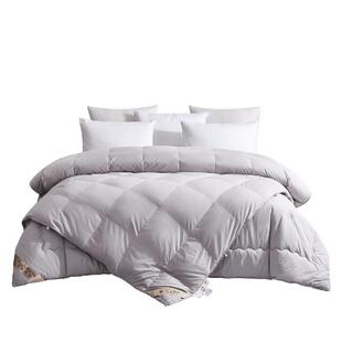 富丽真金羽绒被白鹅绒被保暖被子冬被冬季加厚二合一子母被芯寻臻