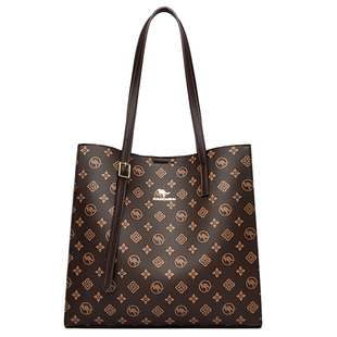 袋鼠真皮女包托特包包女士2025新款大包单肩包妈妈包女大容量百搭