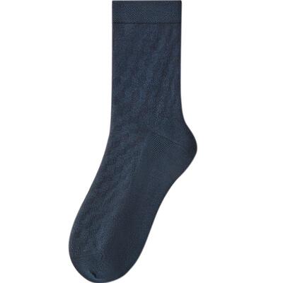 含桑蚕丝中帮莫代尔男袜