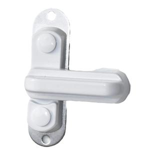 断桥铝门窗锁扣 180度旋转铝合金窗免打孔安装金刚网内开外开锁扣