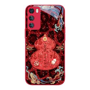 适用小米15pro手机壳福禄葫芦红米k80豹纹k70至尊版时尚14ultra国风note13好运12发财11女款10新年k60玻璃k50