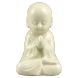 煮雪定瓷定州古石雕造像复原桌面珍玩定窑摆件