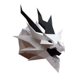 权利的游戏 龙头周边手办模型墙壁装饰纸模型DIY手作材料包纸工艺