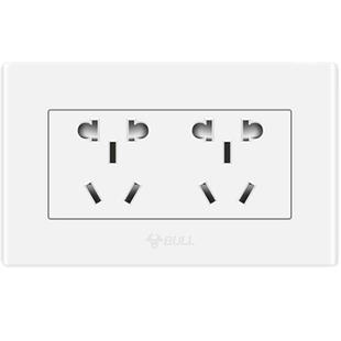 公牛插座旗舰墙壁开关插座面板多功能118型开关三三插6孔六孔电源