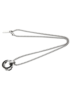 GUUKA不锈钢四环戒指相扣项链