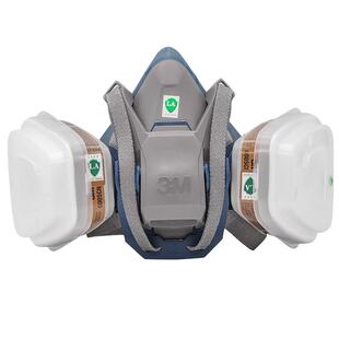 3M 6502QL防毒面具配6005滤毒盒防甲醛有机蒸气喷漆工业粉尘防护