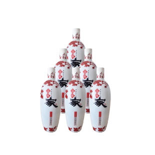 高炉家酒红花瓷41度250ml纯粮固态发酵国标2016年老酒安徽名酒水