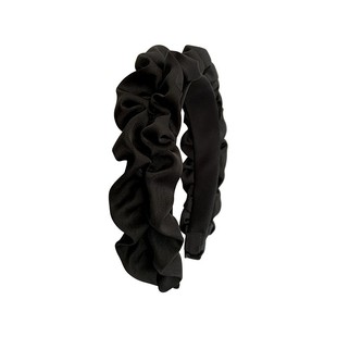 秒变头包脸!大肠发箍复古法式褶皱高颅顶头箍缎面高级感发卡压发