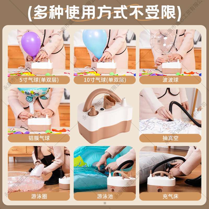 户外家用电动充气泵小型快速抽充两用220v便携式