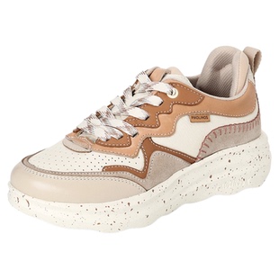 Pikolinos派高雁秋季多材质拼接深口拼色系带休闲运动鞋PL253003