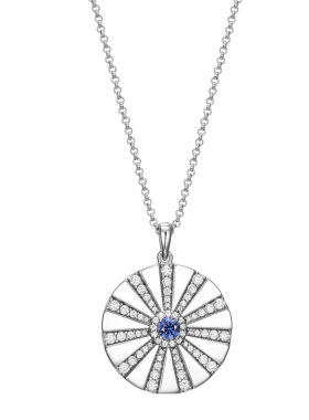 英伦王朝光晕圆牌相片盒项链