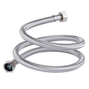 潜水艇304不锈钢进水软管编织冷热水管热水器马桶自动断水4分上水