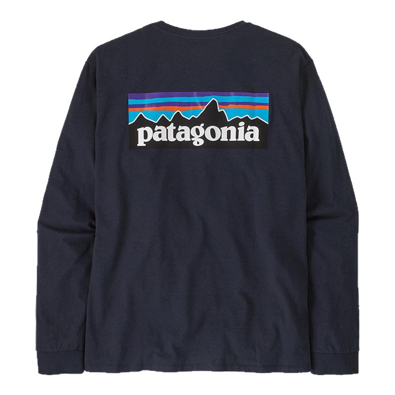 Patagonia P-6 Logo Responsibili巴塔户外环保混纺长袖T恤38518