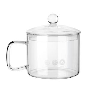 德国高硼硅玻璃锅明火耐高温透明汤锅电陶炉专用煮红酒锅炖锅煲