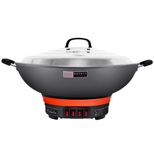 电锅商用铸铁锅特大容量50CM电炒锅一体式炒菜锅家用多功能电热锅