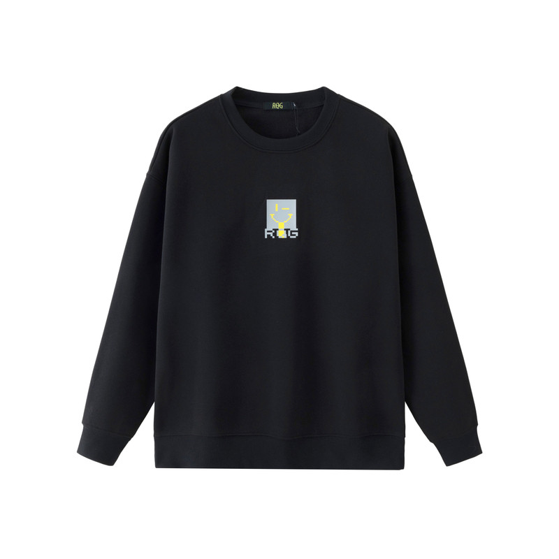 中领宽松休闲卫衣卫裤男士秋冬季加绒加厚立领半拉链男生新款2025