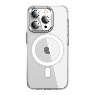 WLONS维洛仕 适用苹果15promax手机壳透明iPhone16磁吸充电车载苹果14超薄裸机防摔保护套简约pr高级感