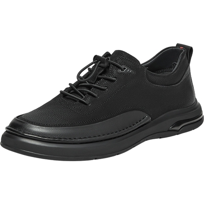 天美意春新款商场同款厚底帅气套脚皮鞋男休闲鞋3NA01AM4