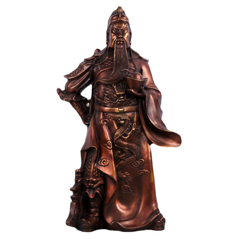 纯铜武财神关公神像摆件关羽佛像