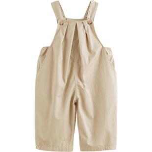 马克珍妮女童柔软舒适背带裤宝宝纯棉连体裤2025年春夏新款250282