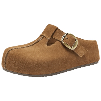 热风2026年新款女士时尚勃肯鞋