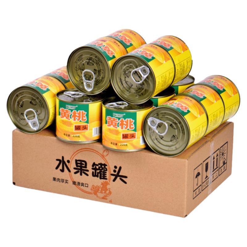新鲜水果罐头砀山黄桃罐头特产整水果罐头