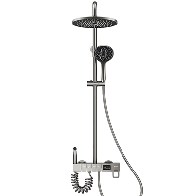 上杉卫浴pvd工艺灰色恒温钢琴