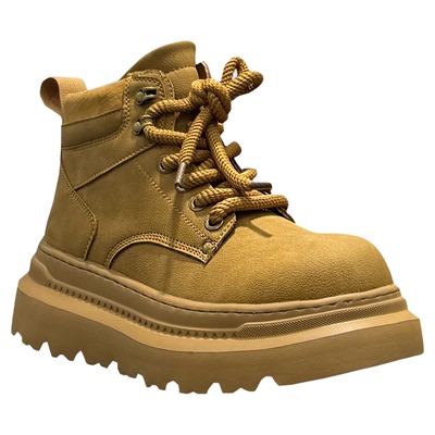 轻便马丁靴厚底增高大黄靴高帮鞋