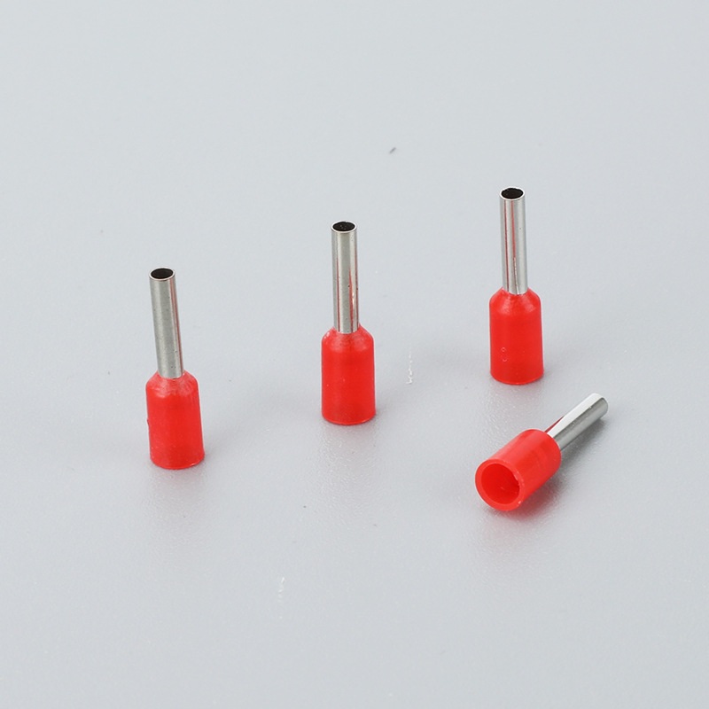 E1008管型端子 针形预绝缘端子 管型针型冷压接线端子铜线耳鼻子