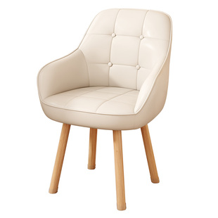 电脑椅子实木书房书桌椅卧室化妆凳家用舒适久坐办公靠背椅学习椅