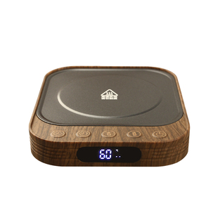 木纹色茶杯垫恒温保温垫家用智能定时加热暖杯底座热牛奶恒温垫