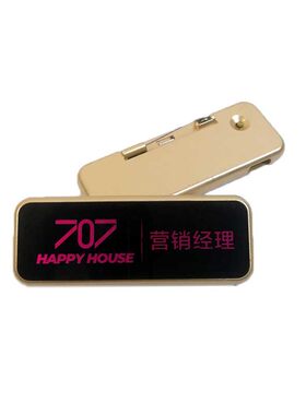 发光胸牌助教工号牌定制代驾灯牌