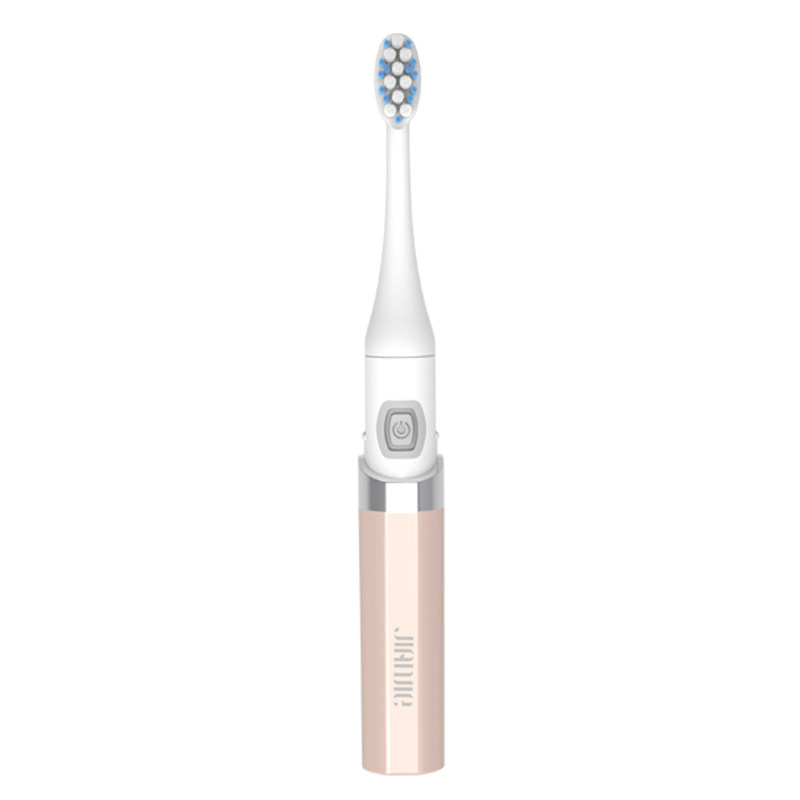 简洁电动牙刷JD1-2声波干电池通用便携带盖全新旅行出差 高频震动