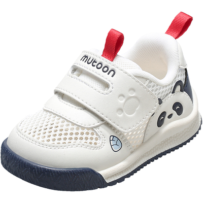 牧童软底学步鞋可爱网面熊猫鞋