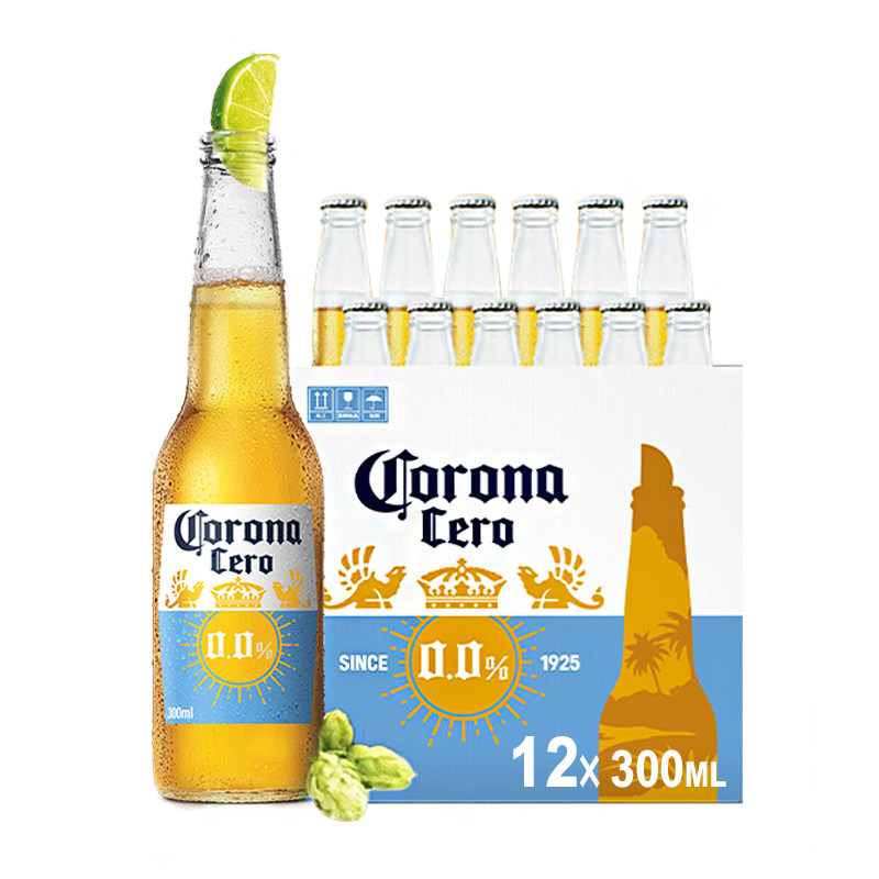 CORONA科罗娜4.2°P无醇啤酒300ml*12瓶低酒精0.0%整箱百威集团