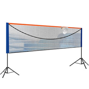 羽毛球网架便携式羽毛球标准可折叠收纳支架室内户外运动单双打网
