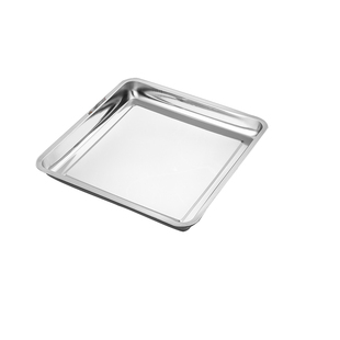 不锈钢方盘正方形托盘商用四方盘熟食盘饺子盘盛菜盘蒸饭盘铁盘子