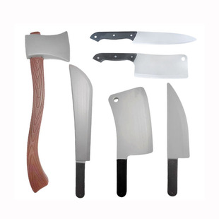 儿童玩具仿真塑料菜刀道具剑武器装备兵器万圣节cosplay锯子尖刀