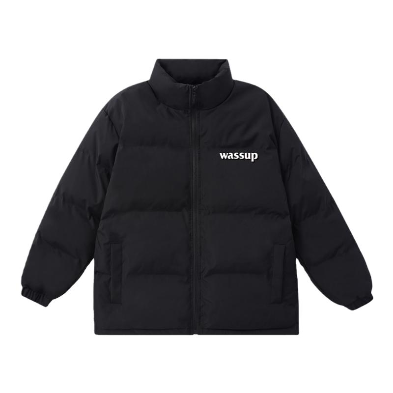 WASSUP潮牌加厚棉服外套