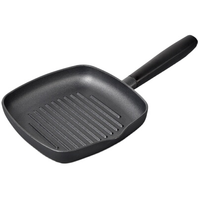 出口日本牛排锅铸铁锅无涂层不粘