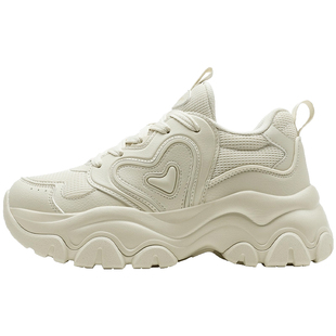 特步嗨6鞋休闲鞋内增高女鞋夏季轻便网面透气老爹鞋厚底运动鞋男