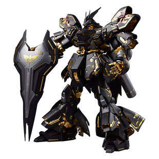 BANDAI万代MG高达拼装模型沙扎比卡版1/100板喷预涂装黑金沙配色