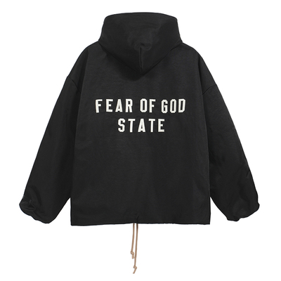 FEAROFGOD贴布刺绣连帽夹克潮