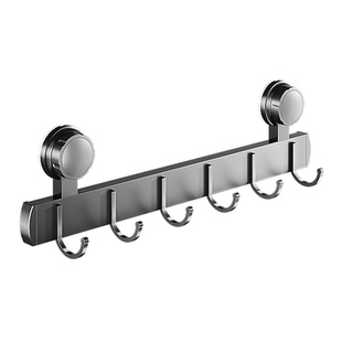 四季沐歌免打孔吸盘挂钩强力粘胶浴室毛巾收纳厨具收纳门后挂衣架